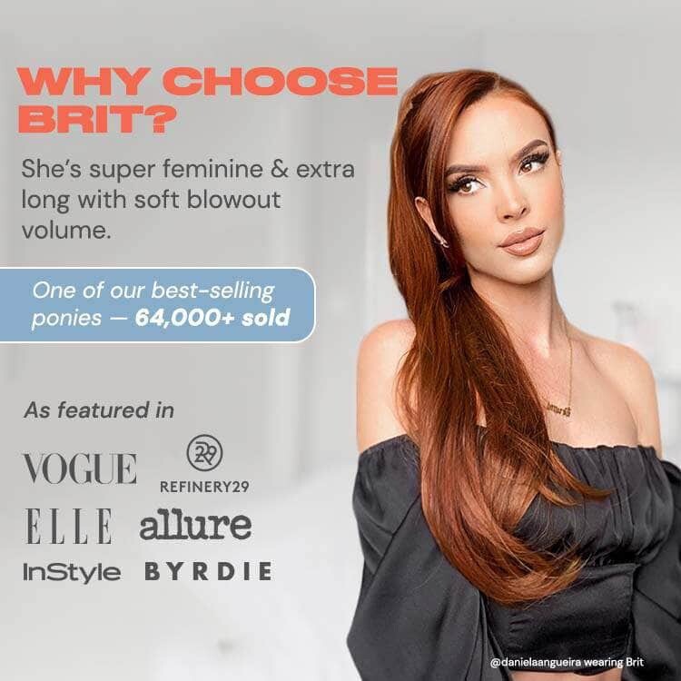Insert Name Here INH Brit Long Curly Ponytail Ash Brn Root  display picture 1