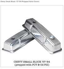 Mooneyes Finned Aluminum Valve Covers Chevy Small Block Engine Mp649pcv2 W Holes