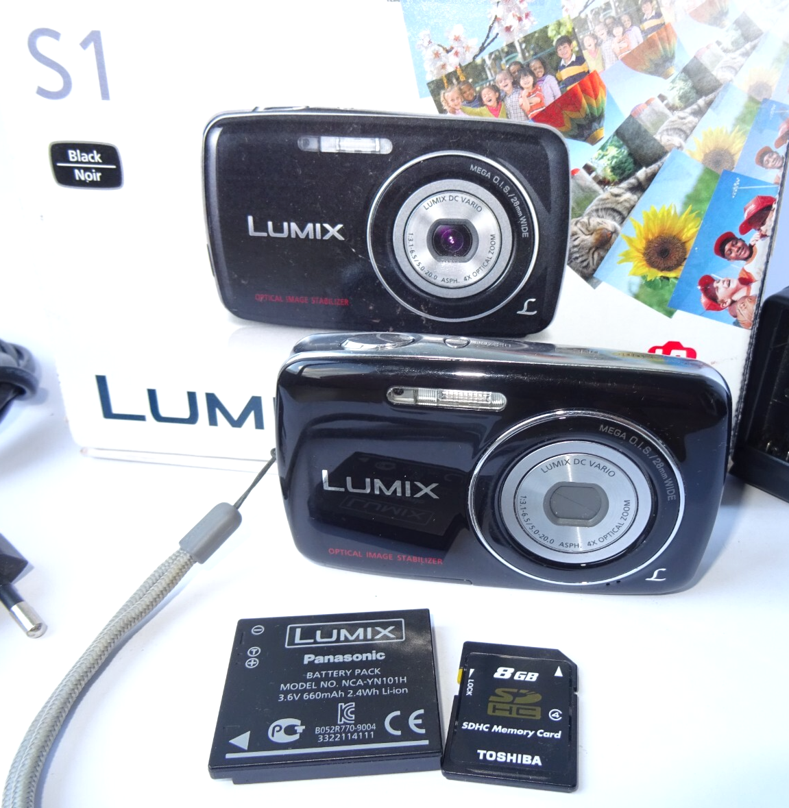 Panasonic LUMIX DMC-S1 デジタルカメラ Panasonic LUMIX DMC-S1 12.1MP Digital Camera - Black with Charger