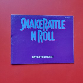 Snake Rattle n Roll Nintendo NES Game Box Manual Cleaned Tested Vintage 8 Bit