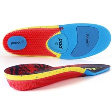 Metatarsalgia Insoles with Metatarsal Pad for Men Women, Foot Pain Relief B Red