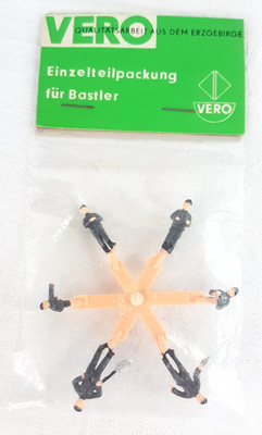6tlg.  Vero H0 5457970/129/00793 Figuren Schaffner 1:87 OVP Modellbahn