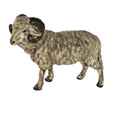 Vintage Antique 1920s Germany Ram Sheep Bighorn Figurine Putz