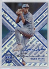 2018 Panini Elite Extra Edition Aspirations Blue 27/50 Owen White #54 Auto s3g