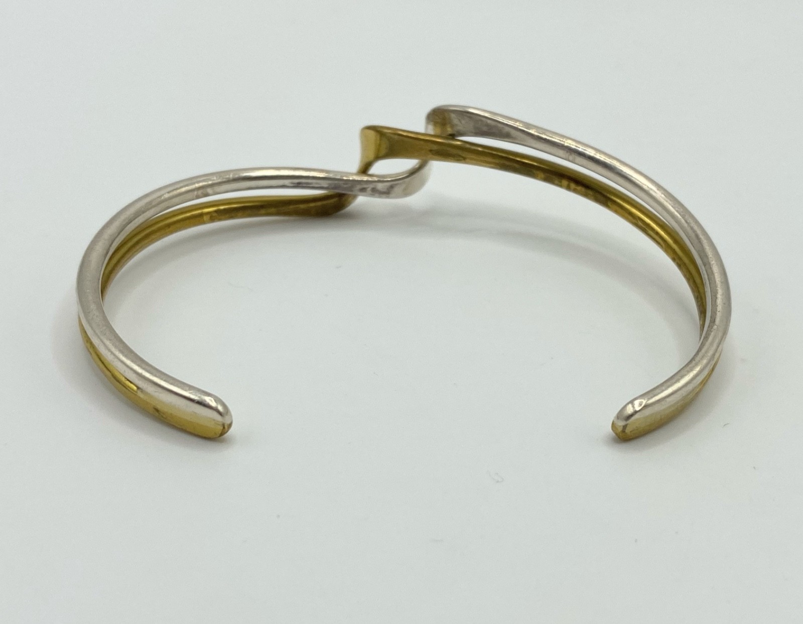 Signed Handcrafted Twisted Wave Sterling Silver &… - image 3