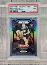 2024 Panini Prizm WNBA Monopoly #40 Light Blue Kate Martin RC #’d/199 PSA 9 MINT