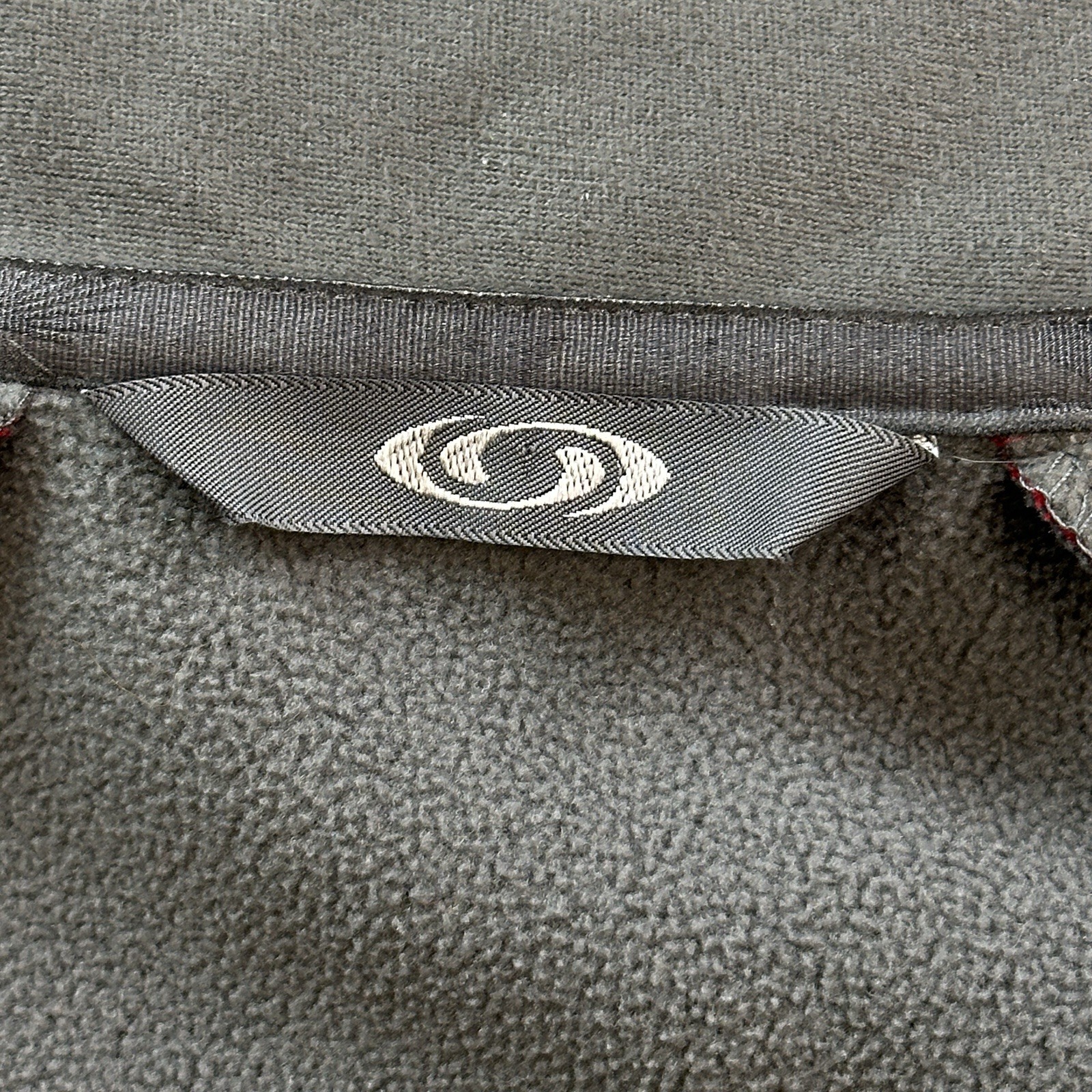 Giacca Salomon donna piccola rossa full zip guscio morbido outdoor escursionismo casual