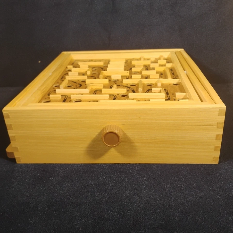 Labyrinth Maze Game with Ball All Wood Precision Control All Directions Cardinal - Image 3 of 4