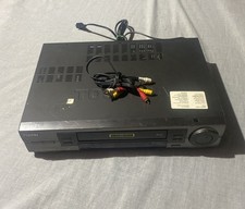 Toshiba W-808 VCR VHS Player No Remote TESTED WORKING RCA cables Black