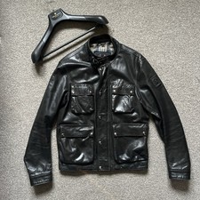 Belstaff Brad Leather Jacket Medium Uk38 It48 Black