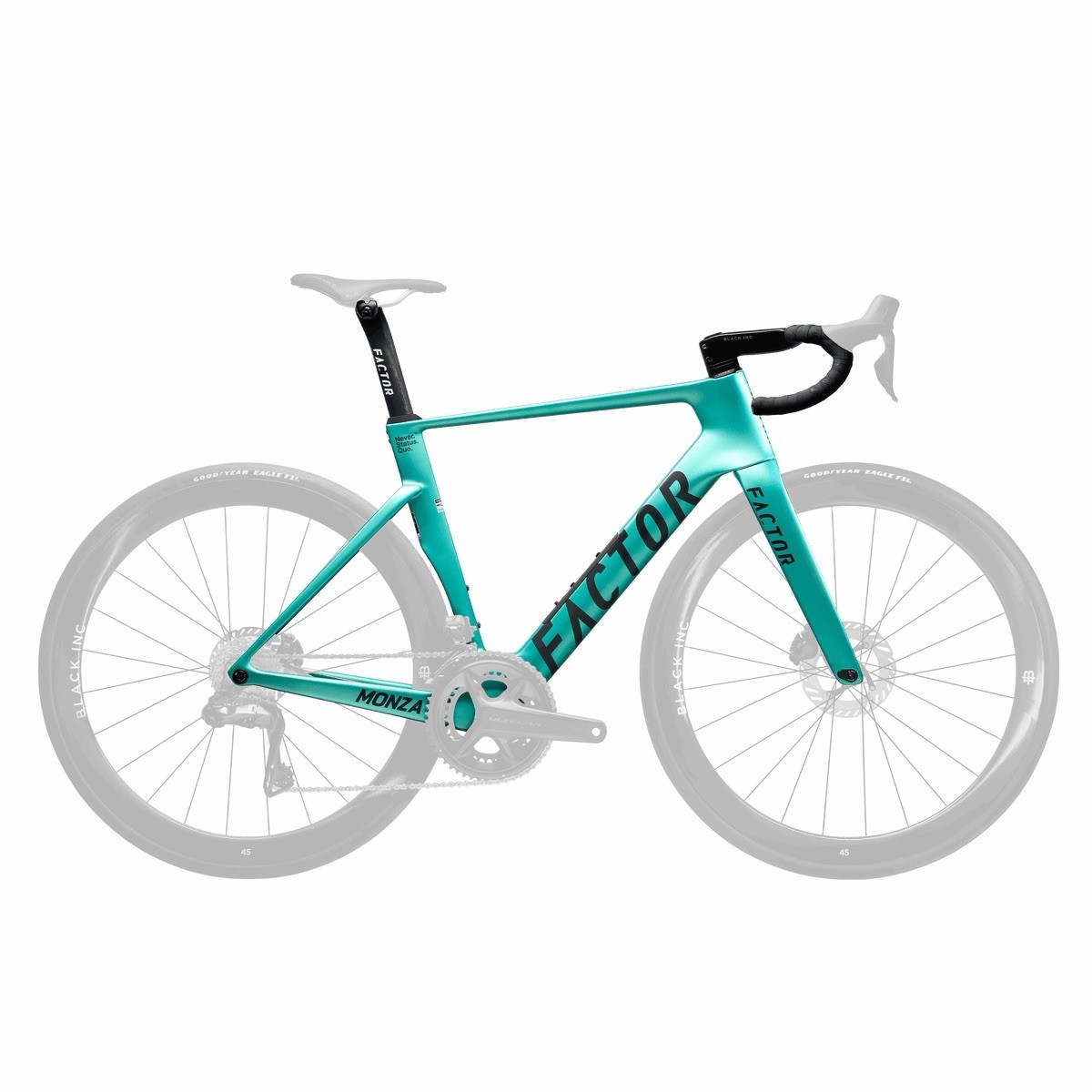 New! 2026 Factor Monza Steel Green 45cm Carbon Disc Frameset 700c