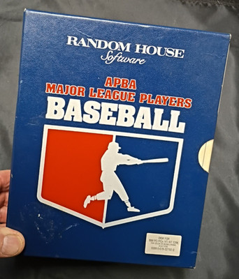 Random House 1986 Apba Major League Baseball Playoffs Software Disk IBM PC