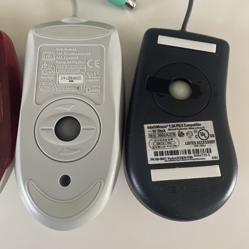 4x DELL, Logitech, Labtec, Wired PS/2 Vintage Optical Mouse Job Lot. Untested - Picture 7 of 7