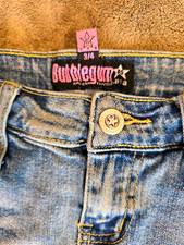 Bubblegum Womens Blue Distressed Denim Mini S...