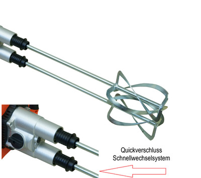 Rührquirl Mörtelrührquirl Quirl passend für ATIKA RW1800 Twin Rührwerk Rührgerät