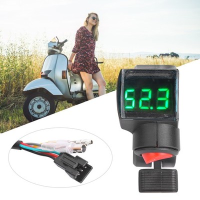 E Bike Thumb Throttle LCD Digital Battery Voltage Display Switch SET