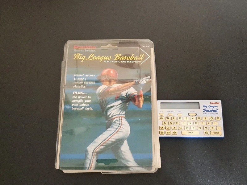 1992 Franklin Baseball Electronic Encyclopedia With Orginal Packaging 