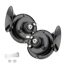 2PCS Super Loud Train Horns, Car Air Electric Snail Double Horn, 12V Waterproof