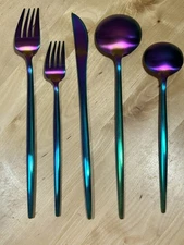 JASHII Luxury Rainbow 18/10 Matte finish 20 piece set Service for 4 Stainless 