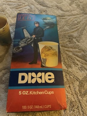 Rare Star Wars 1983 Dixie Cups Return Of The Jedi 5 Oz.