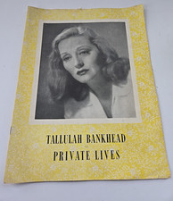 Tallulah Bankhead Vintage 1948 Private Lives Playbill Stage Bill Donald Cook