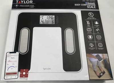 Taylor Bluetooth Body Composition Scale Precision Hub BMI Body Fat Muscle Water