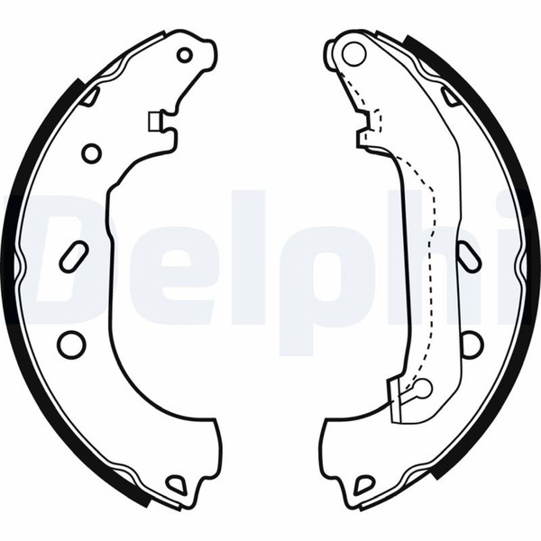 Delphi Bremsbackensatz LS1940 FüR Tourneo Ford Connect Transit 16V Lpg Tdci Tddi-image