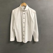 Men Eton shirt white cotton 36/S/44