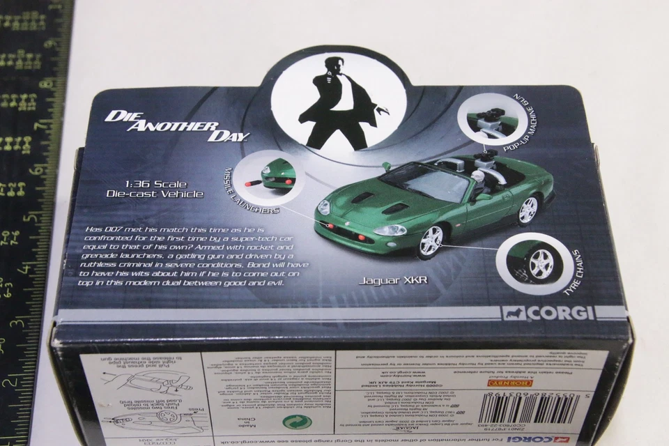 1:36 James Bond Diecast Jaguar XKR Die Another Day por Corgi Hornby NUEVO Stock Antiguo Foto 4 de 4