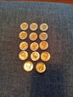 Danbury Mint Silver And Gold Plated Half Dollars