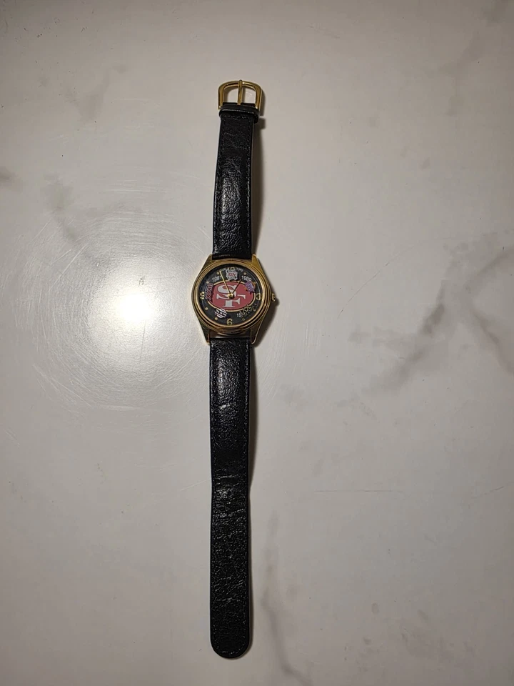 Reloj de fútbol americano NFL San Francisco 49ers Super Bowl Champions Sun Time vintage  Foto 2 de 4
