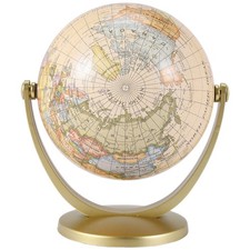Retro Rotating World Globe Earth Antique Home Office Desktop Decor7972