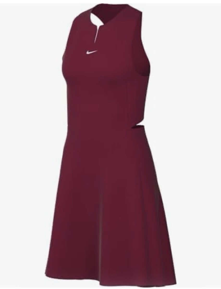 Nike Dri-Fit ADV Team Victory Tennis Dress Maroon DV3490-610 Womens Size  XS New