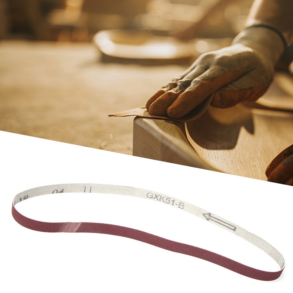 10PCS Sanding Belt Aluminium Oxide Sandpaper Sander Abrasive Band Strap 53 KRI✈️