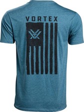 Vortex Optics Men's Salute Short Sleeve T-Shirt Steel Blue Heather Large