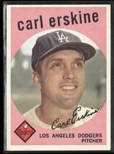 1959 Topps #217 Carl Erskine EX