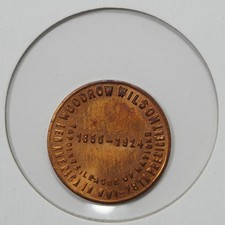 Woodrow Wilson 28th US President Great Americans US Bicentennial Token