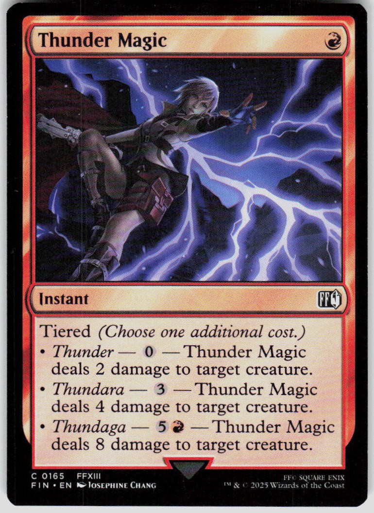 Thunder Magic 165 FINAL FANTASY Magic the Gathering