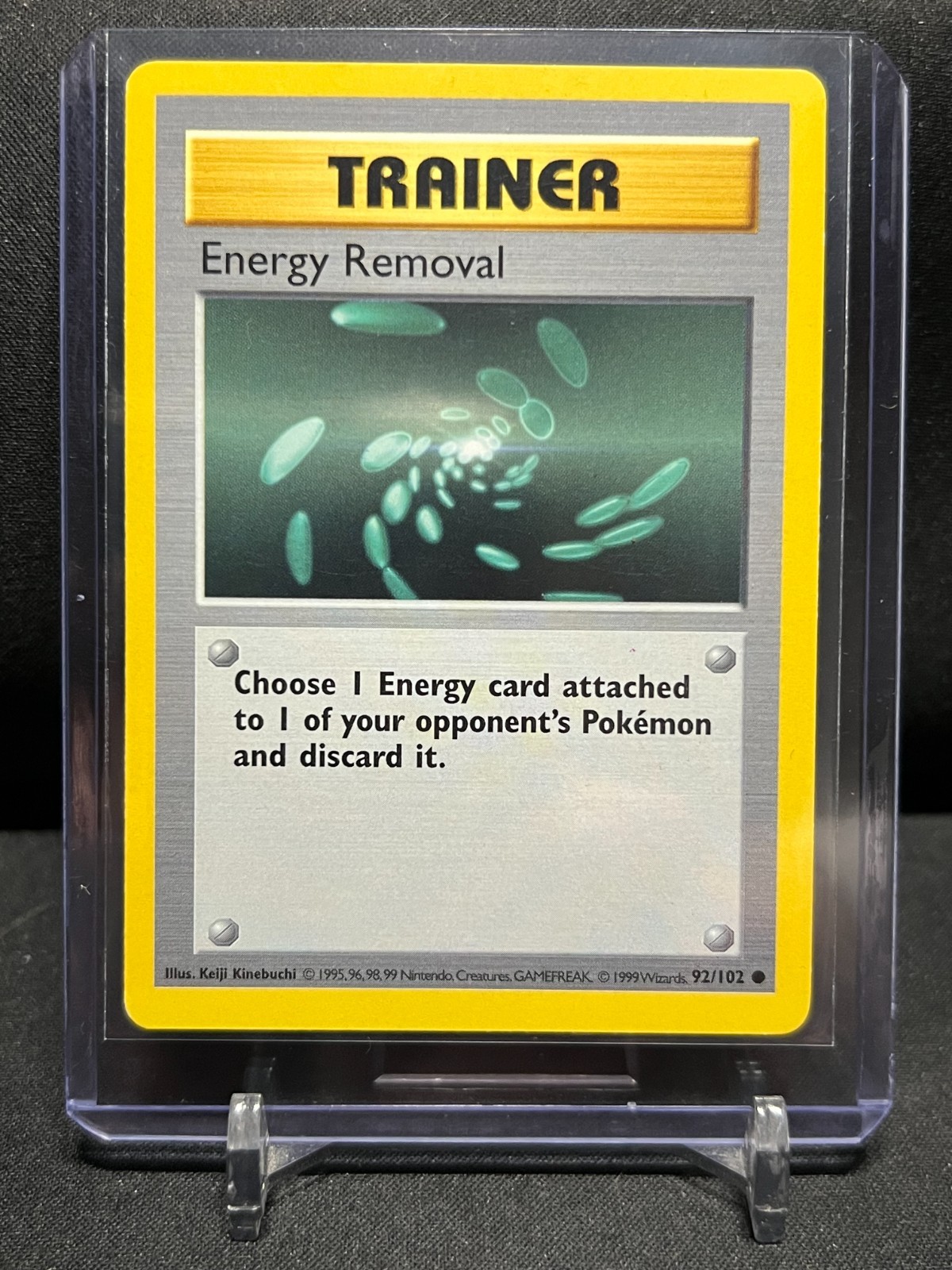 Energy Removal 92/102 Pokémon 1999 Shadowless Base Set LP