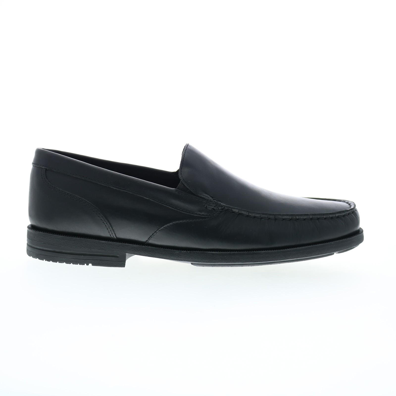 Rockport Preston Venetian Mens Black Wide Loafers & Slip Ons Casual Shoes