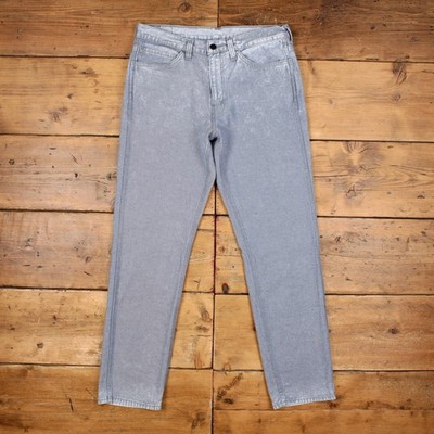 Levis 541 Jeans 34x34 Grau Slim Taper Stonewash Zip Fly Mid Rise Red Tab Denim
