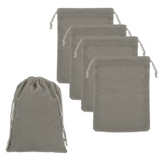 Headphone Bag, 5 Pcs 7.09x5.12 Inch Headset Carrying Pouch Gray
