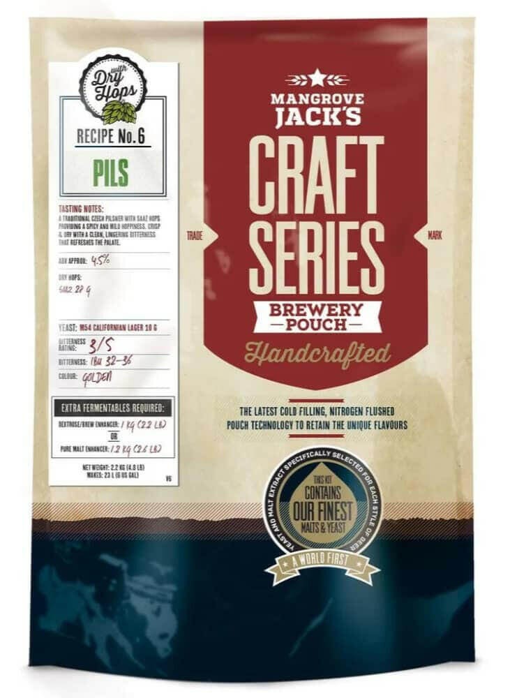 Pils (Pilsner)  Beer Kit with Dry Hops - Mangrove Jacks