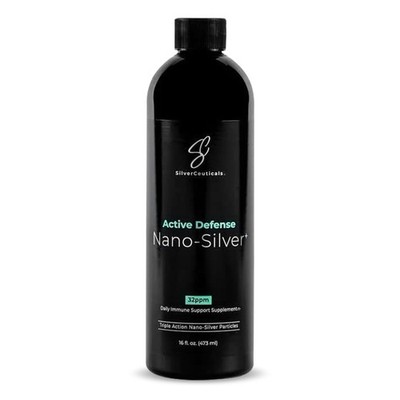 Colloidal Silver w/Nano Technology - 32ppm 16oz - 8X More Effective - Natural...