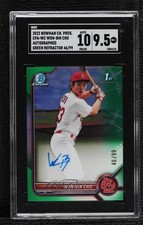 2022 Bowman Chrome Prospect Green Refractor 46/99 Won-Bin Cho SGC 9.5 Auto 10no