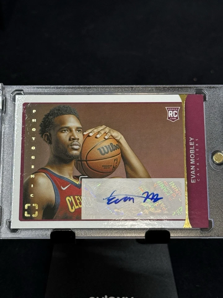 2021-22 Panini Photogenic Evan Mobley #RS-MOB Rookie Auto Cavaliers - Image 2 of 3