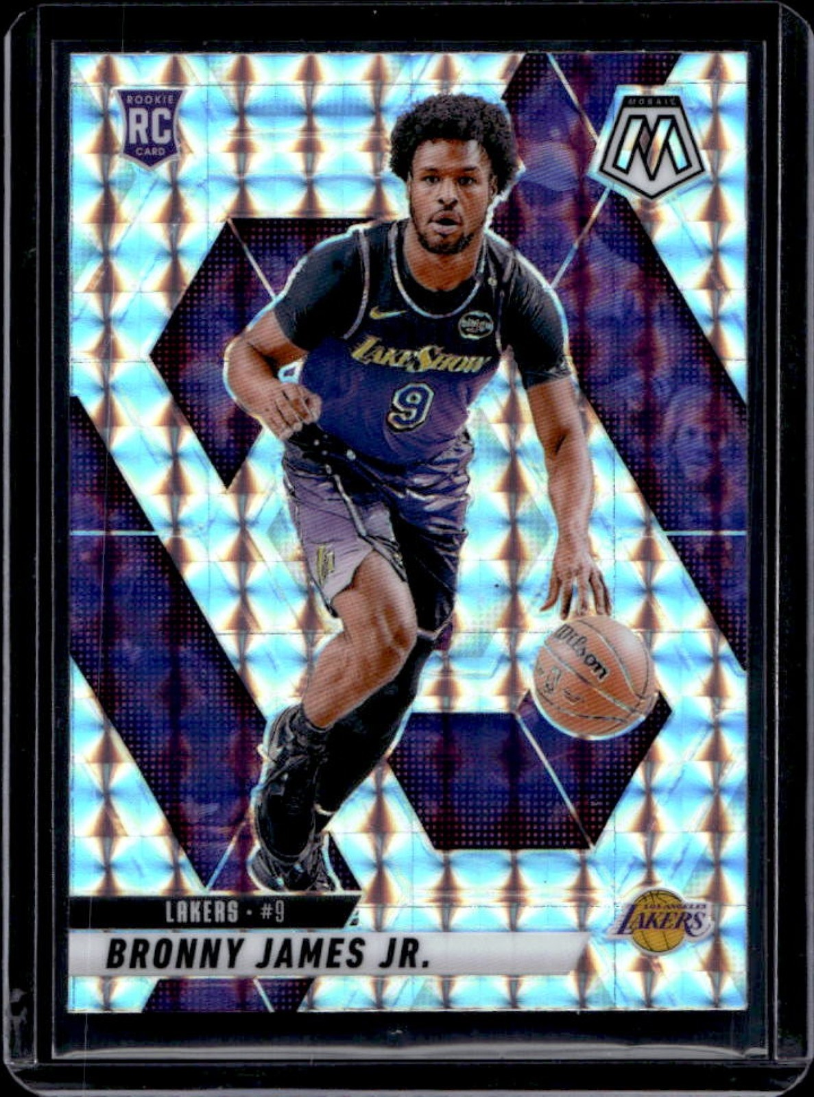 2024-25 Mosaic Bronny James Jr. RC Silver Rookie #214 Lakers