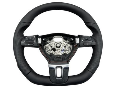 AUSTAUSCH Lenkrad Lederlenkrad Passat 3C CC Golf 6 EOS Multifunktion Abgeflacht