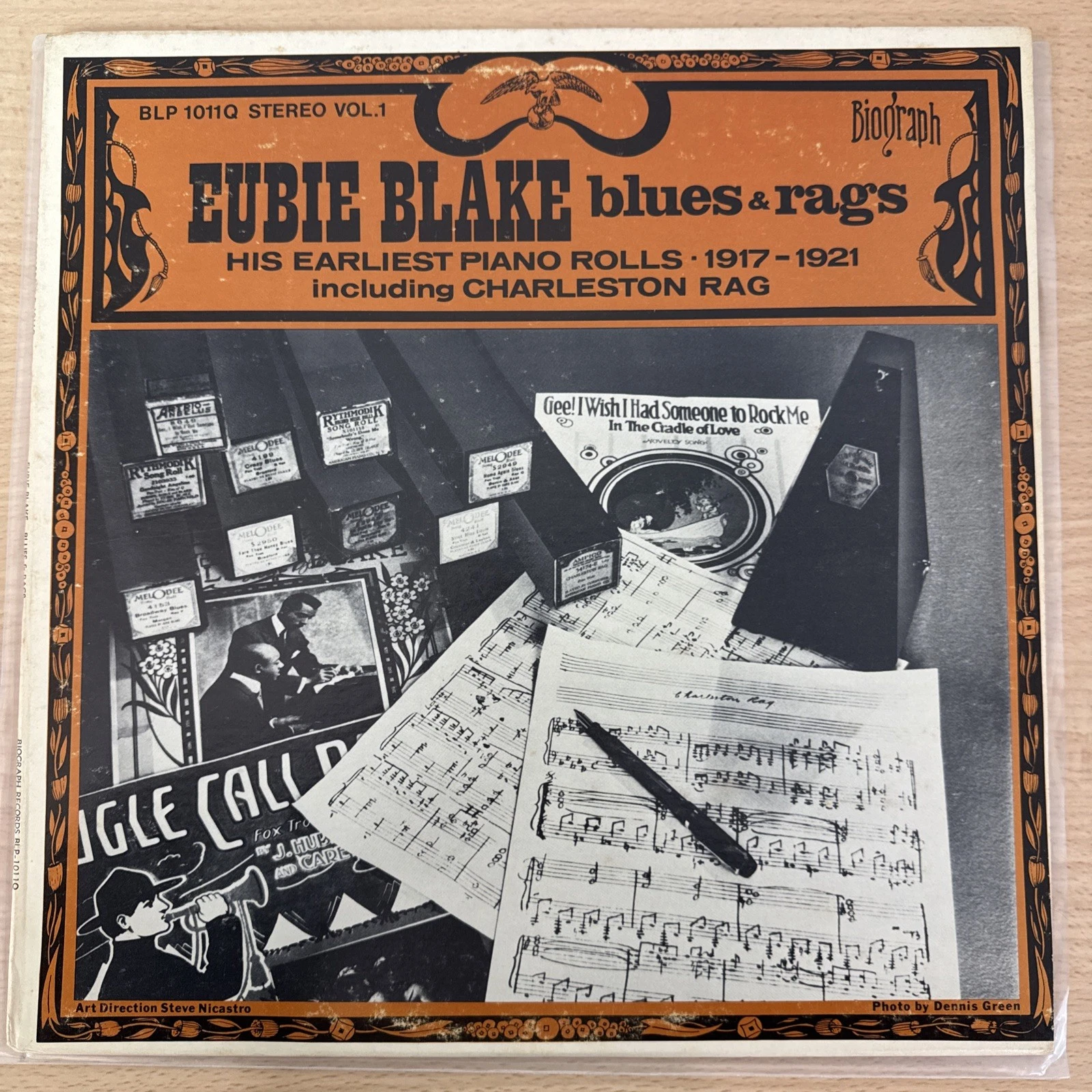 Vinyle 33 T 33 Tours Jazz Eubie Blake Blues et Rags Biograph Records Blp 1011Q