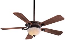Minka Aire Volterra 52" Ceiling Fan - Natual Walnut 5-Blade